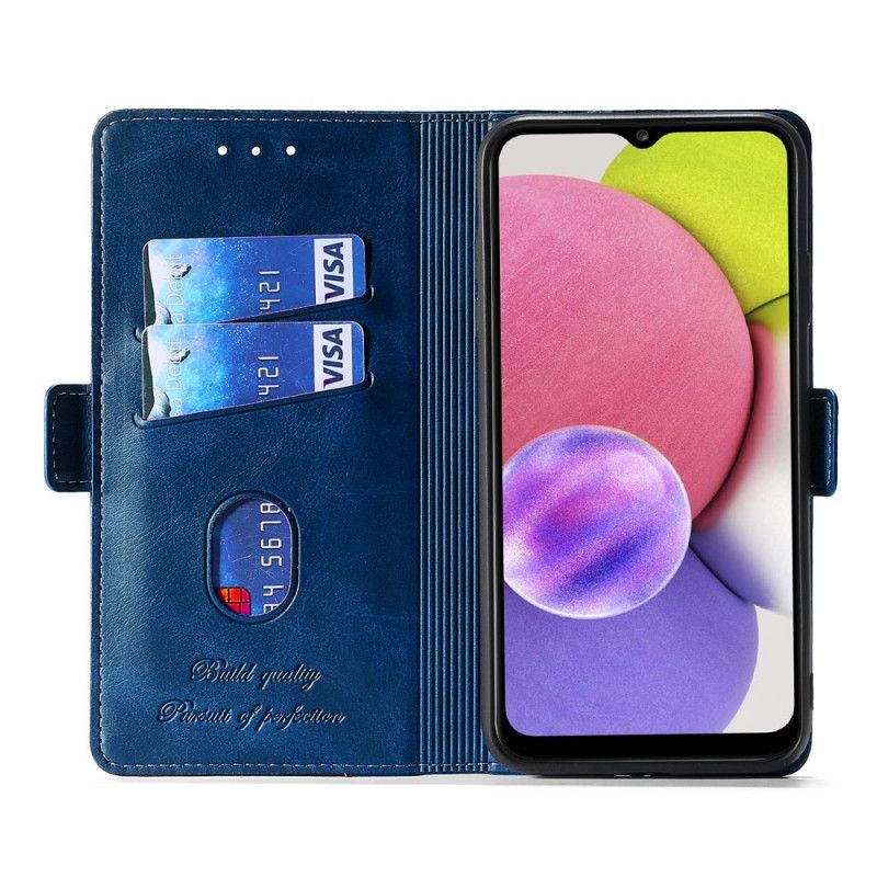 Flip Cover Samsung Galaxy S22 5G Tofarvet Kunstlæder