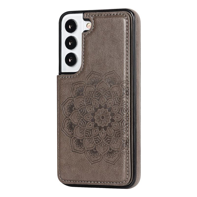 Mobilcover Samsung Galaxy S22 5G Mandala Print Card Holder