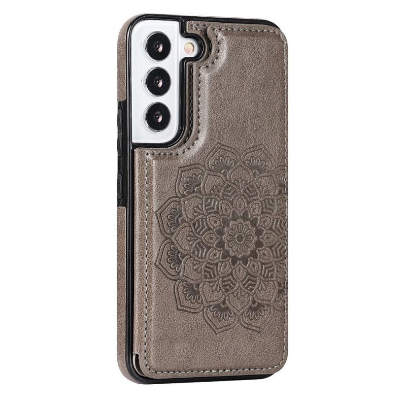 Mobilcover Samsung Galaxy S22 5G Mandala Print Card Holder