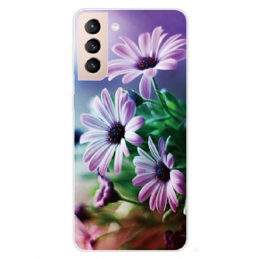 Mobilcover Samsung Galaxy S22 5G Realistiske Blomster