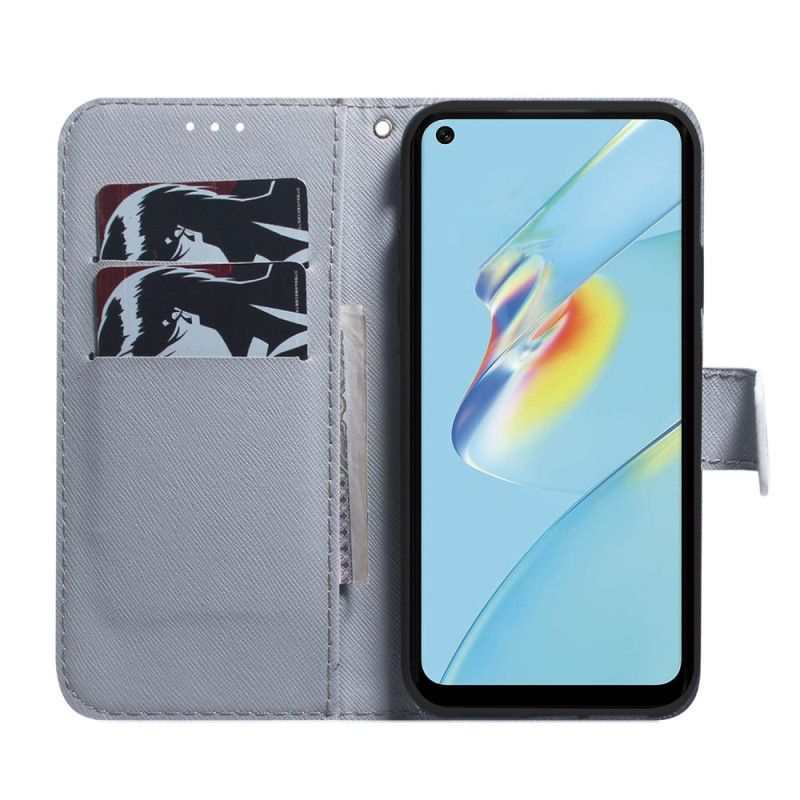 Flip Cover Oppo Reno 8 Lite Akvarelulv