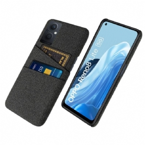 Mobilcover Oppo Reno 8 Lite Kortholder Klud