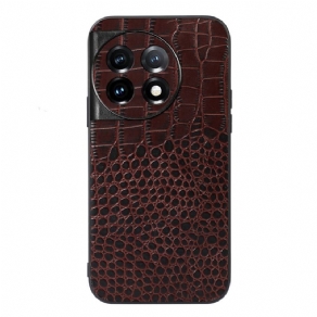 Cover OnePlus 11 5G Ægte Crocodile Texture Læder