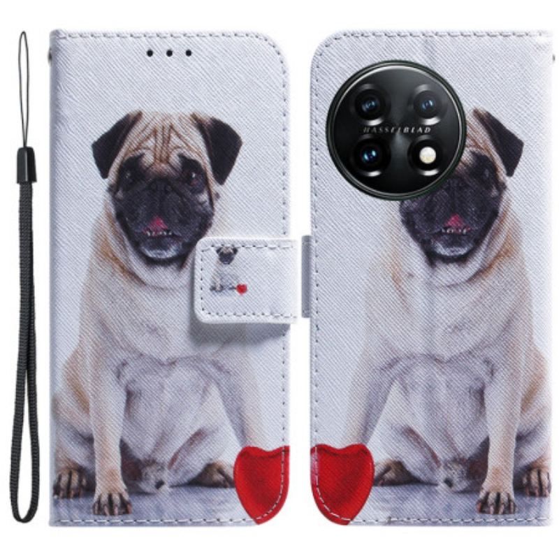 Flip Cover OnePlus 11 5G Mops Hund