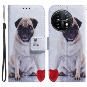 Flip Cover OnePlus 11 5G Mops Hund