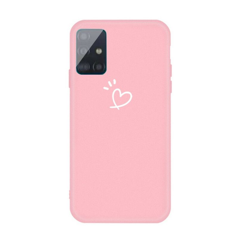 Cover Samsung Galaxy A71 Beating Heart Silikone