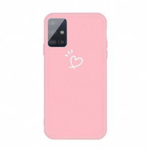 Cover Samsung Galaxy A71 Beating Heart Silikone