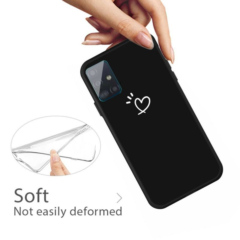 Cover Samsung Galaxy A71 Beating Heart Silikone