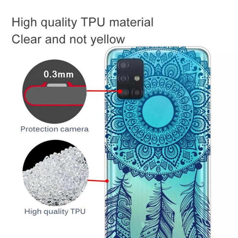 Cover Samsung Galaxy A71 Enkelt Blomstermandala