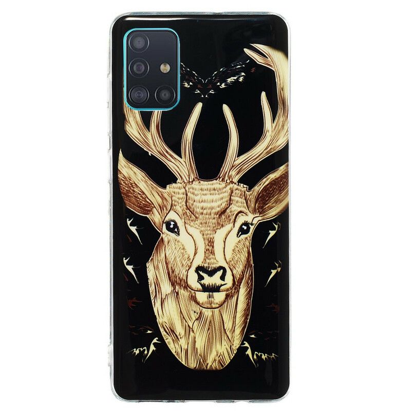 Cover Samsung Galaxy A71 Fluorescerende Majestic Stag