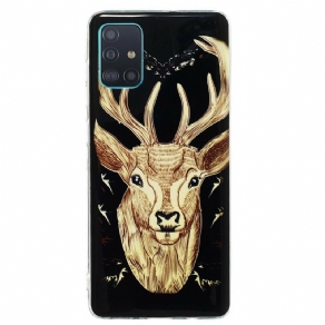 Cover Samsung Galaxy A71 Fluorescerende Majestic Stag