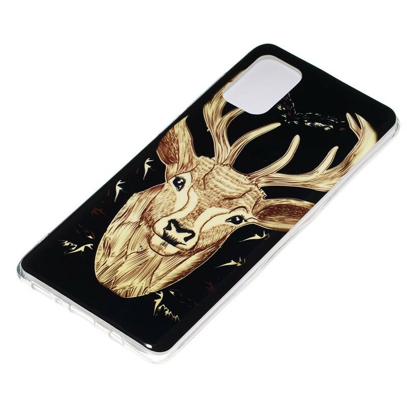 Cover Samsung Galaxy A71 Fluorescerende Majestic Stag