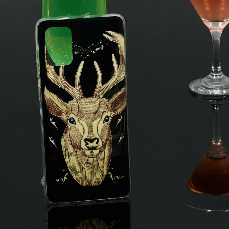 Cover Samsung Galaxy A71 Fluorescerende Majestic Stag