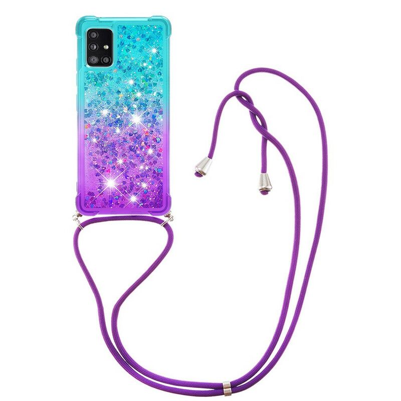 Cover Samsung Galaxy A71 Silicone Glitter Og Cord