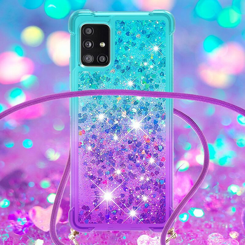 Cover Samsung Galaxy A71 Silicone Glitter Og Cord