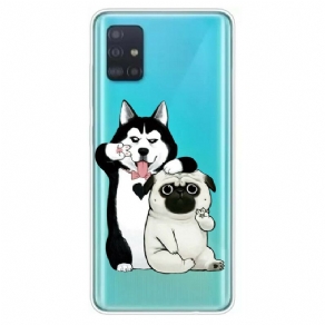 Cover Samsung Galaxy A71 Sjove Hunde