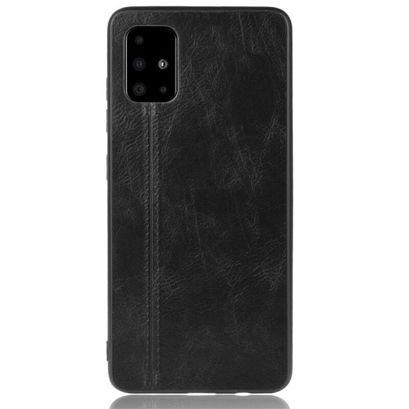 Cover Samsung Galaxy A71 Søm Lædereffekt