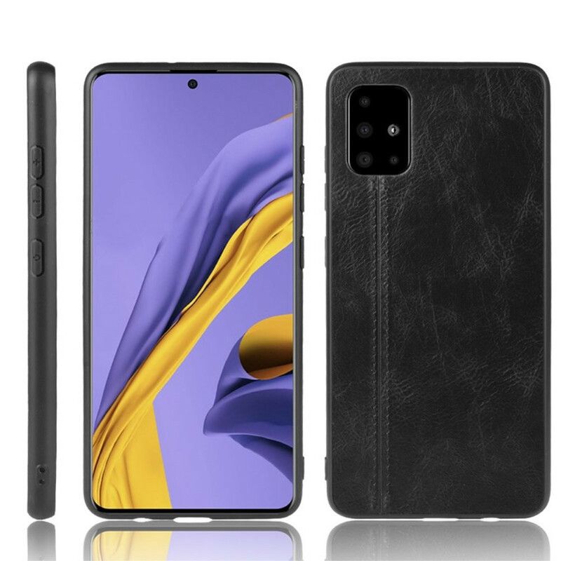 Cover Samsung Galaxy A71 Søm Lædereffekt