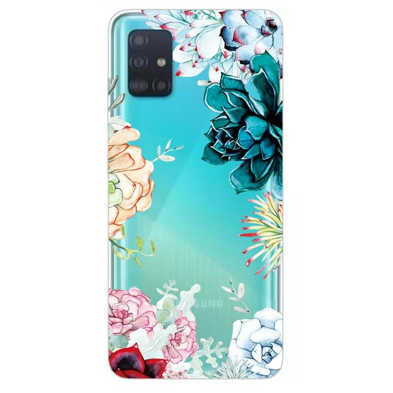 Cover Samsung Galaxy A71 Sømløse Akvarelblomster