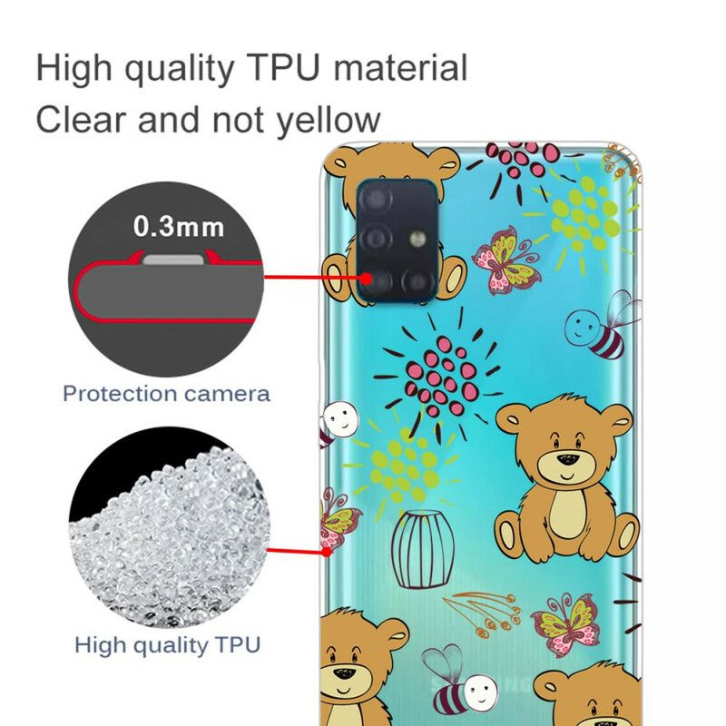 Cover Samsung Galaxy A71 Teddy Bears Top