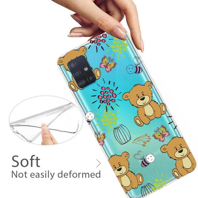 Cover Samsung Galaxy A71 Teddy Bears Top