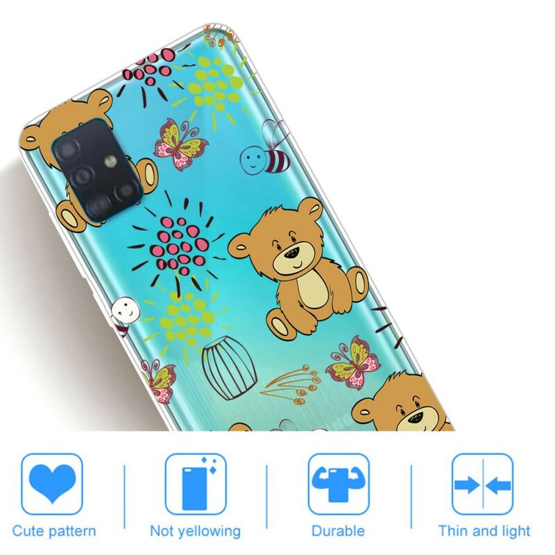 Cover Samsung Galaxy A71 Teddy Bears Top