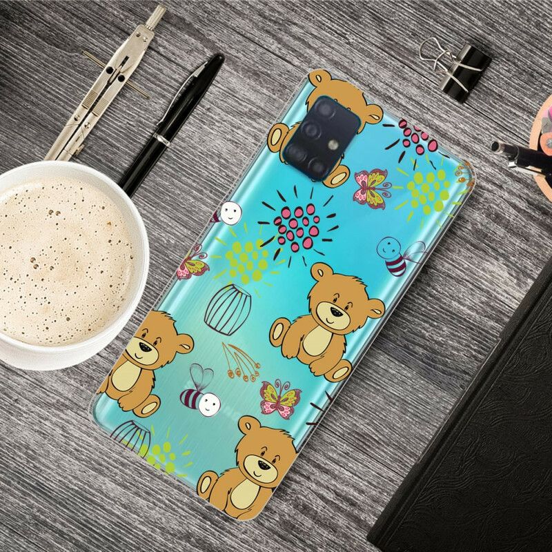 Cover Samsung Galaxy A71 Teddy Bears Top