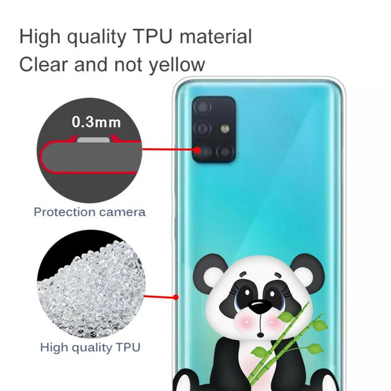 Cover Samsung Galaxy A71 Transparent Trist Panda