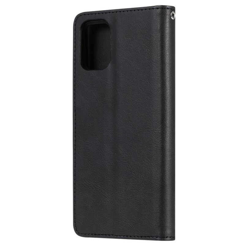 Flip Cover Samsung Galaxy A71 Aftagelig Og Snor