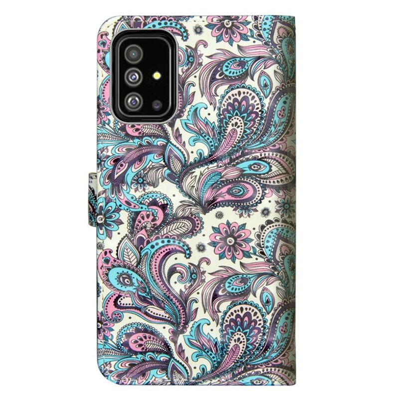 Flip Cover Samsung Galaxy A71 Blomstermønstre