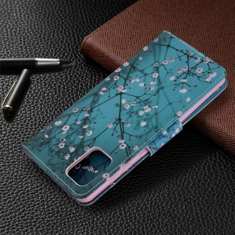 Flip Cover Samsung Galaxy A71 Blomstrende Træ