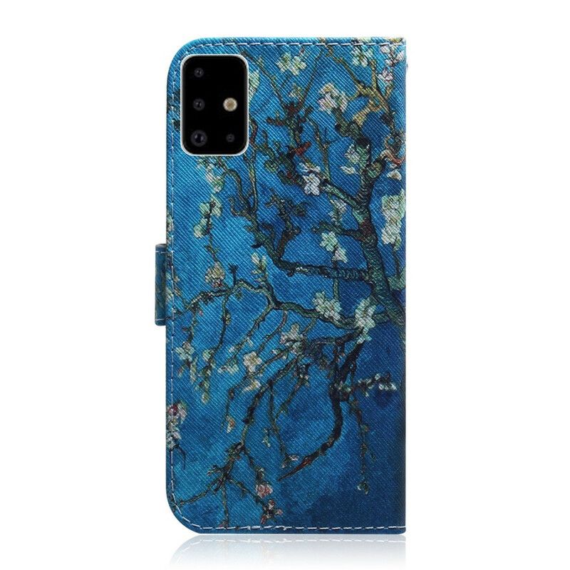 Flip Cover Samsung Galaxy A71 Blomstrende Trægren