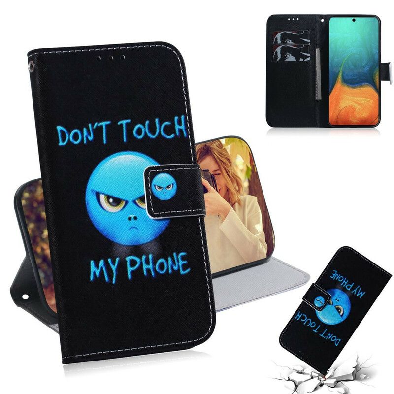 Flip Cover Samsung Galaxy A71 Emoji-telefon