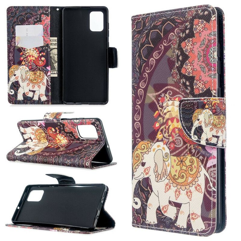 Flip Cover Samsung Galaxy A71 Indisk Elefant