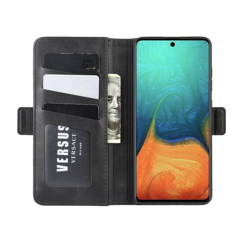 Flip Cover Samsung Galaxy A71 Læder Cover Dobbeltklap