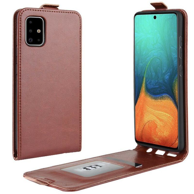 Flip Cover Samsung Galaxy A71 Læder Cover Foldbar Lædereffekt