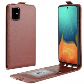 Flip Cover Samsung Galaxy A71 Læder Cover Foldbar Lædereffekt