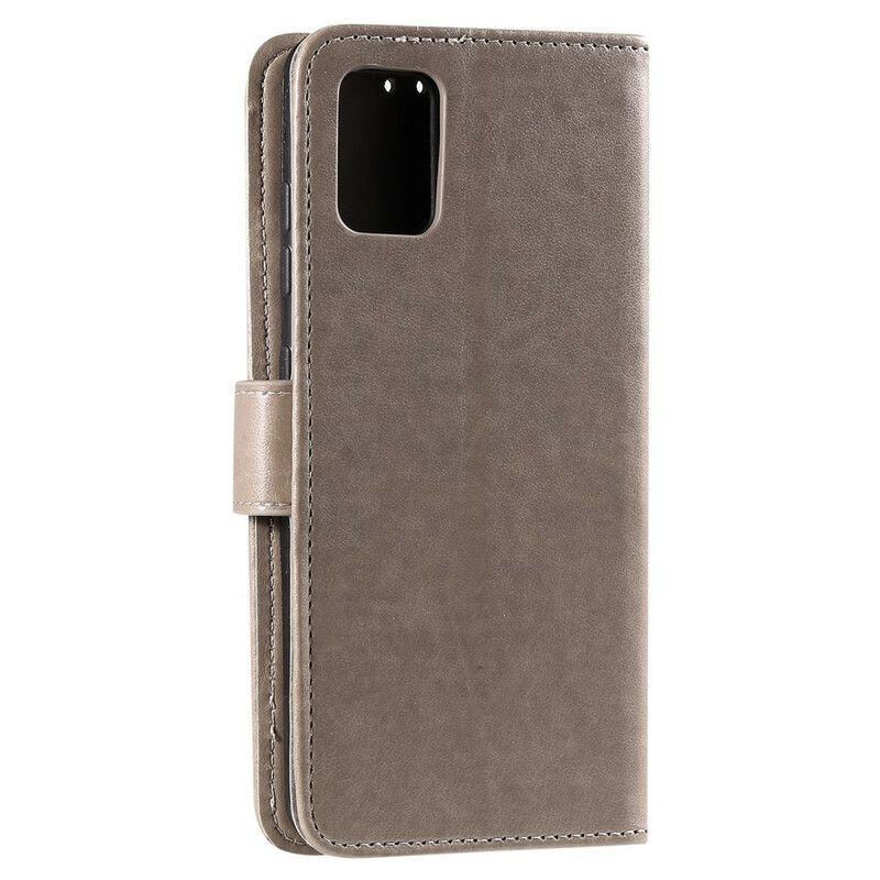 Flip Cover Samsung Galaxy A71 Med Snor Forelskede Strappy Ugler