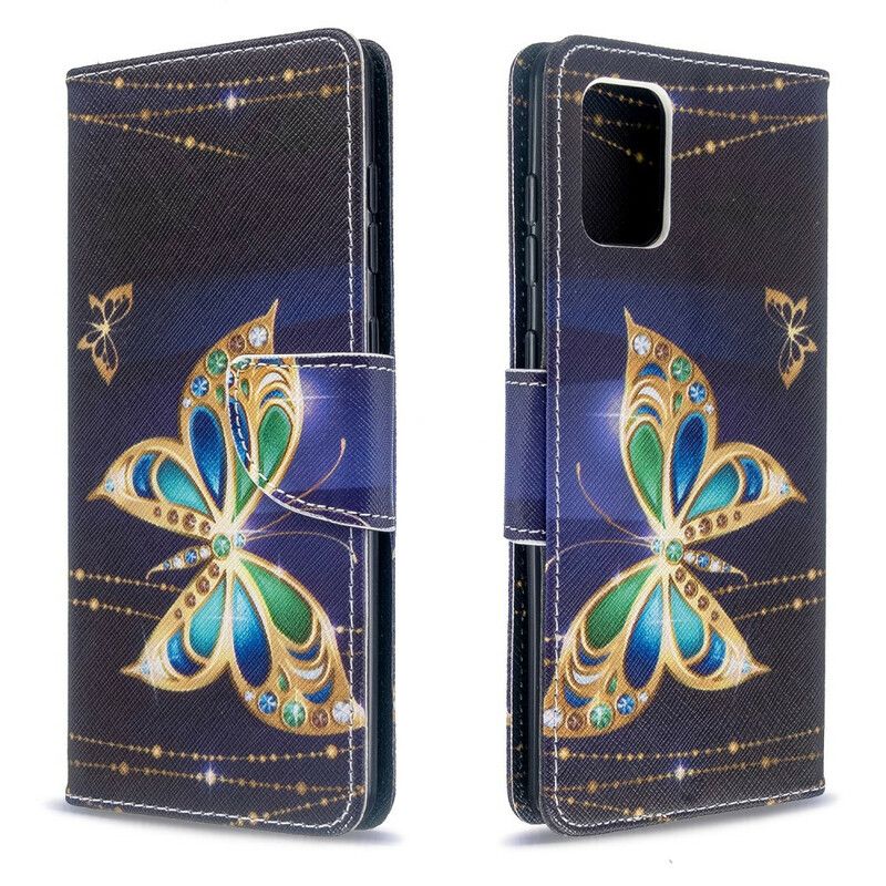 Flip Cover Samsung Galaxy A71 Sommerfuglekonger