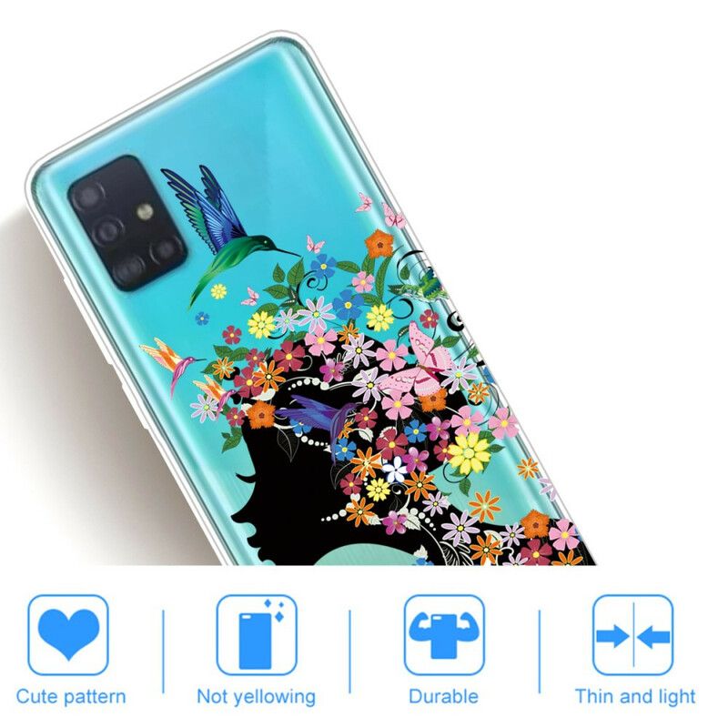 Mobilcover Samsung Galaxy A71 Smukt Blomsterhoved