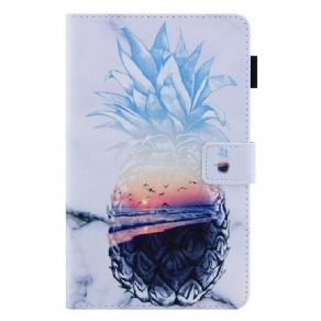 Flip Cover Samsung Galaxy Tab A7 Lite Ananas Mønster