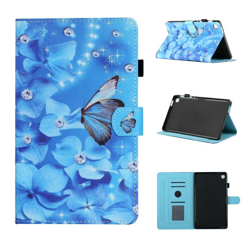 Flip Cover Samsung Galaxy Tab A7 Lite Blomster