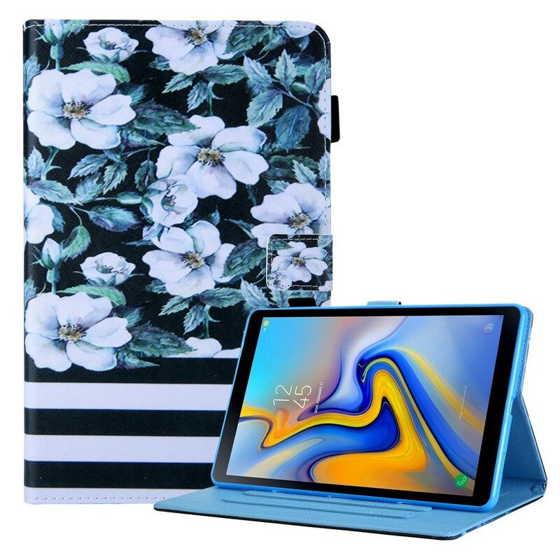 Flip Cover Samsung Galaxy Tab A7 Lite Blomsterdesign