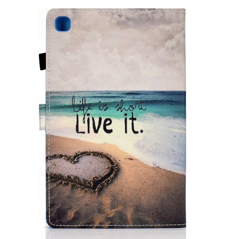 Flip Cover Samsung Galaxy Tab A7 Lite Livet Er Kort Strand