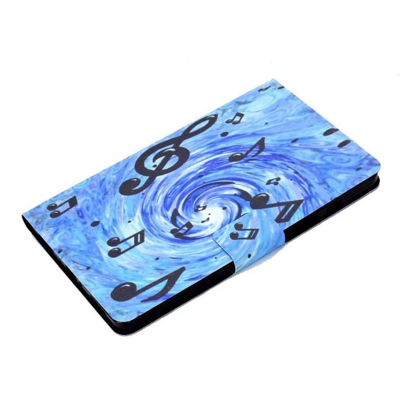 Flip Cover Samsung Galaxy Tab A7 Lite Musiknoter