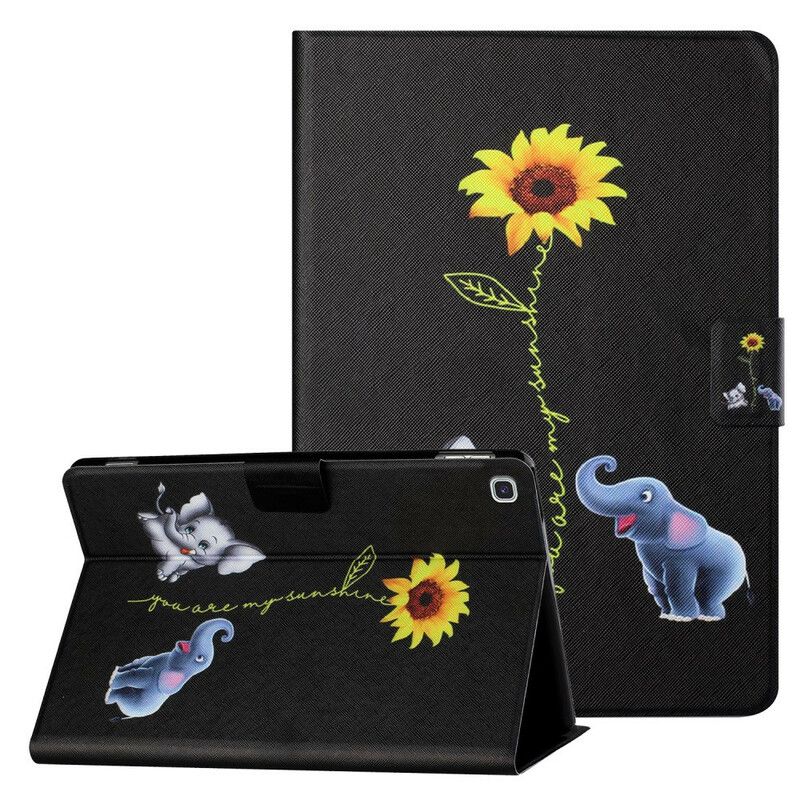 Flip Cover Samsung Galaxy Tab A7 Lite Solsikkeelefanter