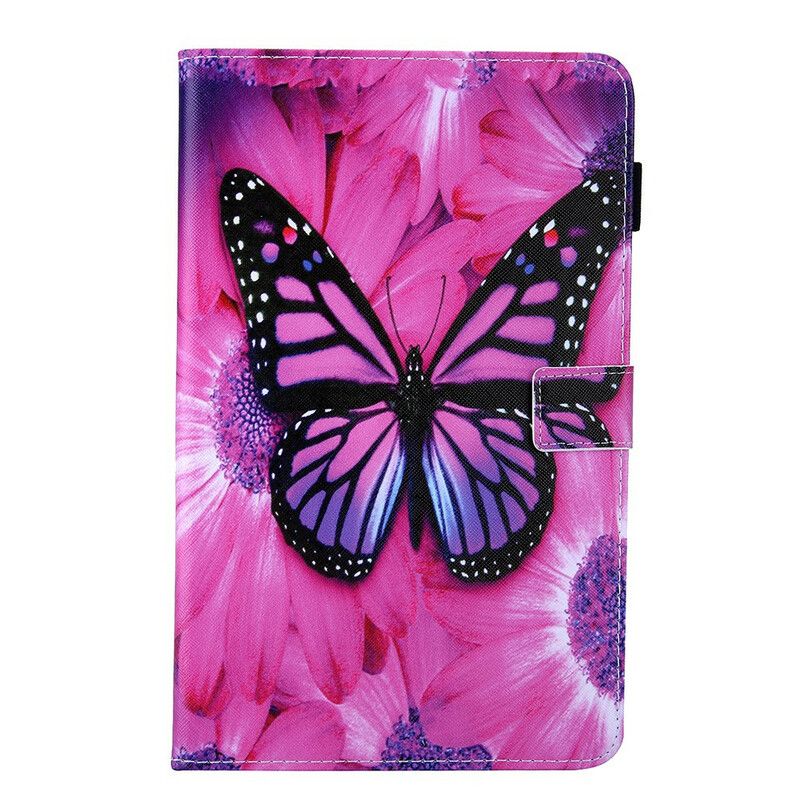 Flip Cover Samsung Galaxy Tab A7 Lite Sommerfugleblomst