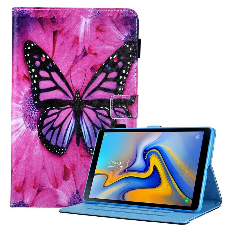 Flip Cover Samsung Galaxy Tab A7 Lite Sommerfugleblomst