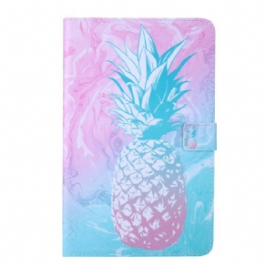 Læder Cover Samsung Galaxy Tab A7 Lite Ananas Design