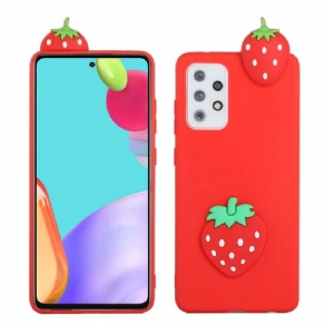 Cover Samsung Galaxy A53 5G 3d-jordbæret